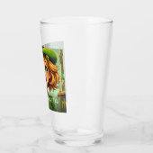 Fröhlicher Leprechaun - St. Patrick's Day Lucky Ch Glas (Links)