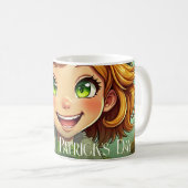 Fröhlicher Leprechaun - St. Patrick's Day Lucky Ch Kaffeetasse (VorderseiteRechts)