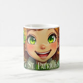 Fröhlicher Leprechaun - St. Patrick's Day Lucky Ch Kaffeetasse (Mittel)