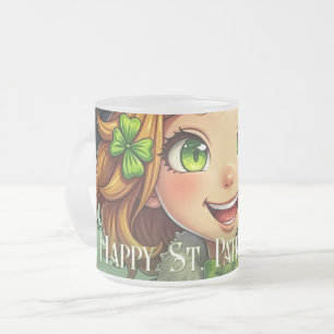 Fröhlicher Leprechaun - St. Patrick's Day Lucky Ch Mattglastasse