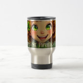 Fröhlicher Leprechaun - St. Patrick's Day Lucky Ch Reisebecher (Mittel)