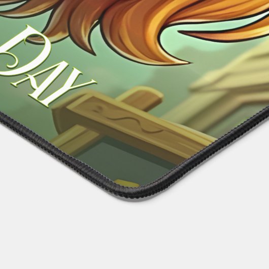 Fröhlicher Leprechaun - St. Patrick's Day Lucky Ch Schreibtischunterlage (Ecke)