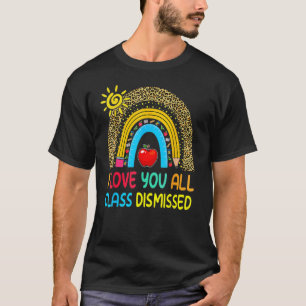 Fröhlicher letzter Schultag Lehrer Schüler Abschlu T-Shirt