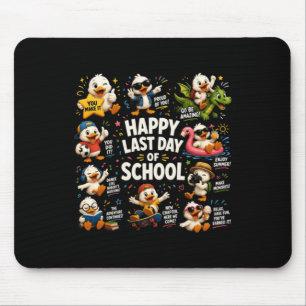 Fröhlicher letzter Schultag Süße alberne Gans Lehr Mousepad