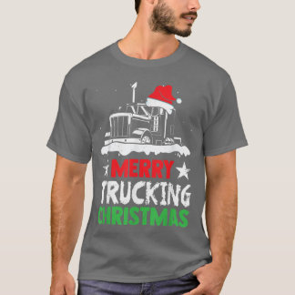 Fröhlicher LKW Weihnachts-Adult-Humor-LKW mit SA T-Shirt
