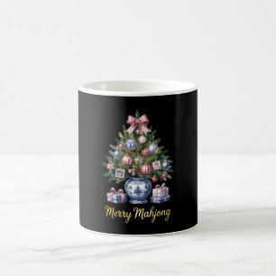 Fröhlicher Mahjong Weihnachtsbaum Feiertagsvase Xm Kaffeetasse