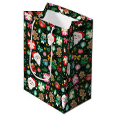 Fröhlicher Maximalist Mittlere Geschenktüte (Vorderseite Schrägansicht)