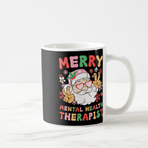 Fröhlicher Mental Health Therapeut Weihnachten Xma Kaffeetasse