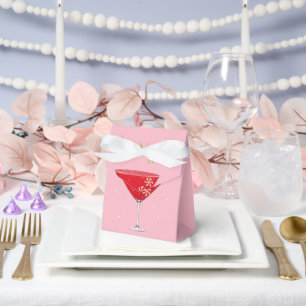 Fröhlicher Merry Martini Feiertags-Cocktailparty Geschenkschachtel