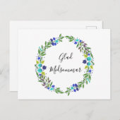 Fröhlicher Mittsommer Postkarte (Vorne/Hinten)