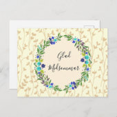 Fröhlicher Mittsommer Postkarte (Vorne/Hinten)