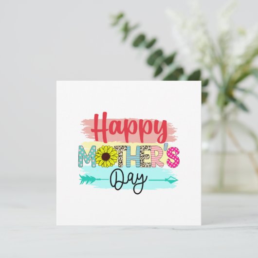 Fröhlicher Muttertag (Stehend Vorderseite)