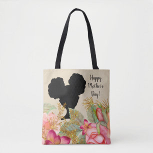 Fröhlicher Muttertag   Afro Puffs Girl Tasche