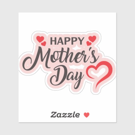 Fröhlicher Muttertag Aufkleber (Blatt)