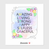 Fröhlicher Muttertag Aufkleber (Blatt)