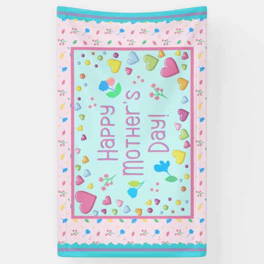 Fröhlicher Muttertag Banner (Vertikal)