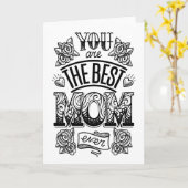 Fröhlicher Muttertag | Beste Mama je Karte (Gelbe Blume)