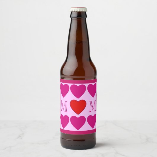 Fröhlicher Muttertag Bierflaschenetikett (Vorderseite)