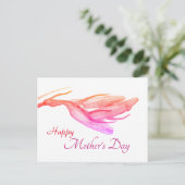 Fröhlicher Muttertag | Birthday Bluebell Postcard Postkarte (Stehend Vorderseite)