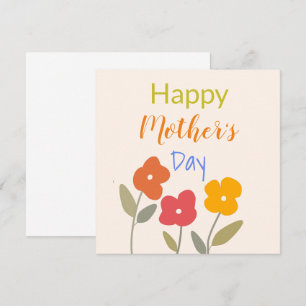 Fröhlicher Muttertag Blumenblüten Postkarte
