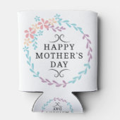 Fröhlicher Muttertag, Blumendesign Dosenkühler (Rückseite)