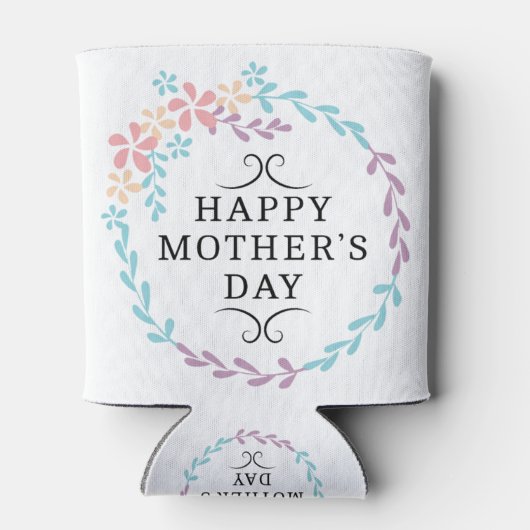 Fröhlicher Muttertag, Blumendesign Dosenkühler (Rückseite)