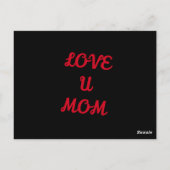 Fröhlicher Muttertag Blumenreath Postkarte (Rückseite)