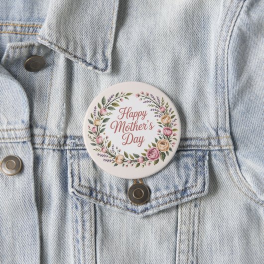 Fröhlicher Muttertag Button (Beispiel)