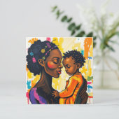 Fröhlicher Muttertag | Danke Mama Karte (Stehend Vorderseite)