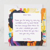 Fröhlicher Muttertag | Danke Mama Karte (Rückseite)