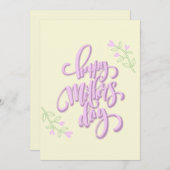 Fröhlicher Muttertag Dankeskarte (Vorne/Hinten)