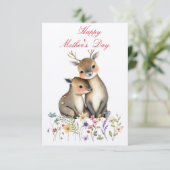 Fröhlicher Muttertag Dankeskarte (Stehend Vorderseite)