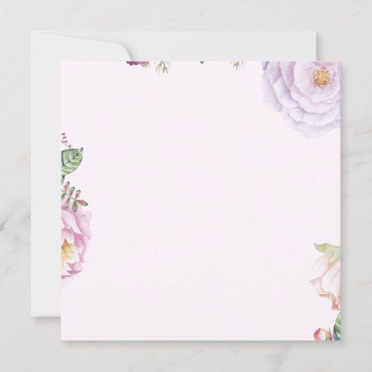 Fröhlicher Muttertag Einladung (Rückseite)