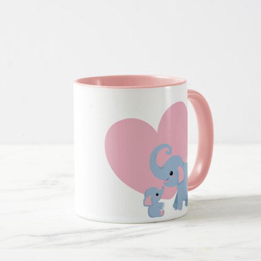Fröhlicher Muttertag, Elefant Tasse (VorderseiteRechts)