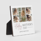 Fröhlicher Muttertag | Elegante Collage Modernes F Fotoplatte (Vorderseite)