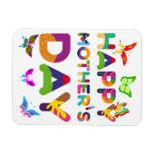 Fröhlicher Muttertag farbenfroh Magnet (Horizontal)