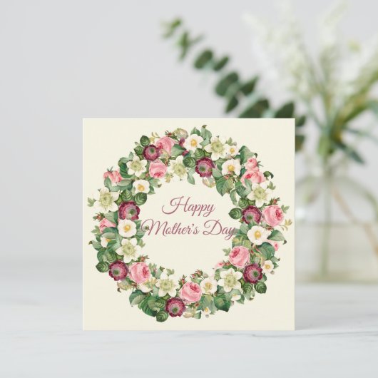 Fröhlicher Muttertag Feiertagskarte (Stehend Vorderseite)