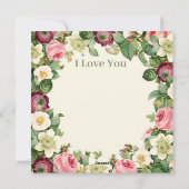 Fröhlicher Muttertag Feiertagskarte (Rückseite)