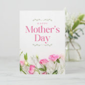 Fröhlicher Muttertag Feiertagskarte (Stehend Vorderseite)