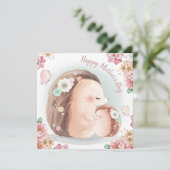 Fröhlicher Muttertag Feiertagskarte (Stehend Vorderseite)