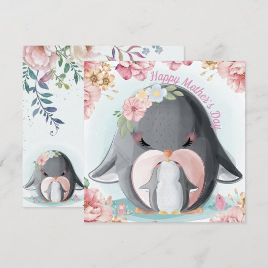 Fröhlicher Muttertag Feiertagskarte (Vorne/Hinten)