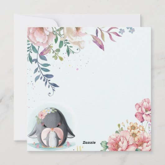 Fröhlicher Muttertag Feiertagskarte (Rückseite)