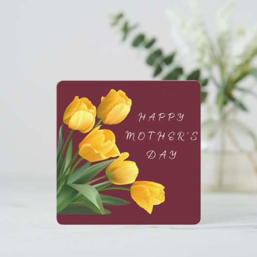 Fröhlicher Muttertag Feiertagskarte (Stehend Vorderseite)