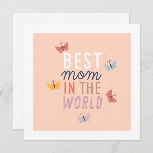 Fröhlicher Muttertag Feiertagskarte (Vorne/Hinten)