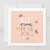 Fröhlicher Muttertag Feiertagskarte (Vorderseite)