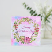 Fröhlicher Muttertag Feiertagskarte (Stehend Vorderseite)