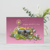 Fröhlicher Muttertag Feiertagskarte (Stehend Vorderseite)