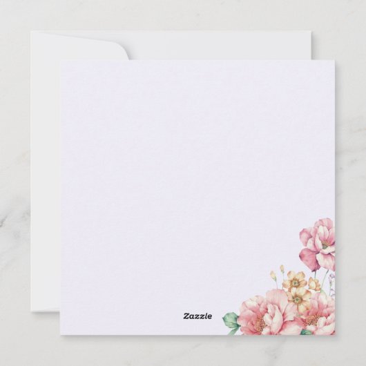 Fröhlicher Muttertag Feiertagskarte (Rückseite)