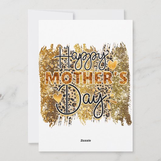 Fröhlicher Muttertag Feiertagskarte (Rückseite)