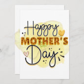 Fröhlicher Muttertag Feiertagskarte (Vorne/Hinten)